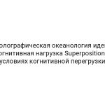 Голографическая океанология идей: когнитивная нагрузка Superposition в условиях когнитивной перегрузки